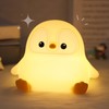 Okayera Penguin Night Light, Pudgy Penguins Squishy Nightlight for Kids,