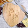 'Friendly Donkey' Wooden Heart Shaped Chopping/Cutting Board (WB00042147)