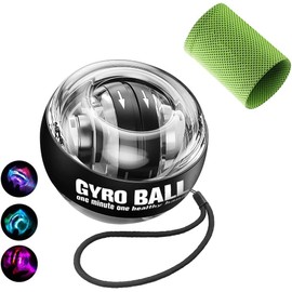 Gyro Ball for Wrist Strengthening & Training - Light Up Gyroscopic Hand Exercise Balls, Hand Enhancer, Forearm Exerciser, Used to Strengthen Arms, Fingers, Wrist Bones and Muscles