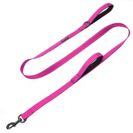 Max and Neo Double Handle Traffic Dog Leash Reflective - We Donate a Leash to a Dog Rescue for Every Leash Sold