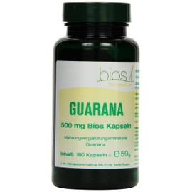 Bios Guarana 500 mg 100 Capsules Pack of 1 x 59 g