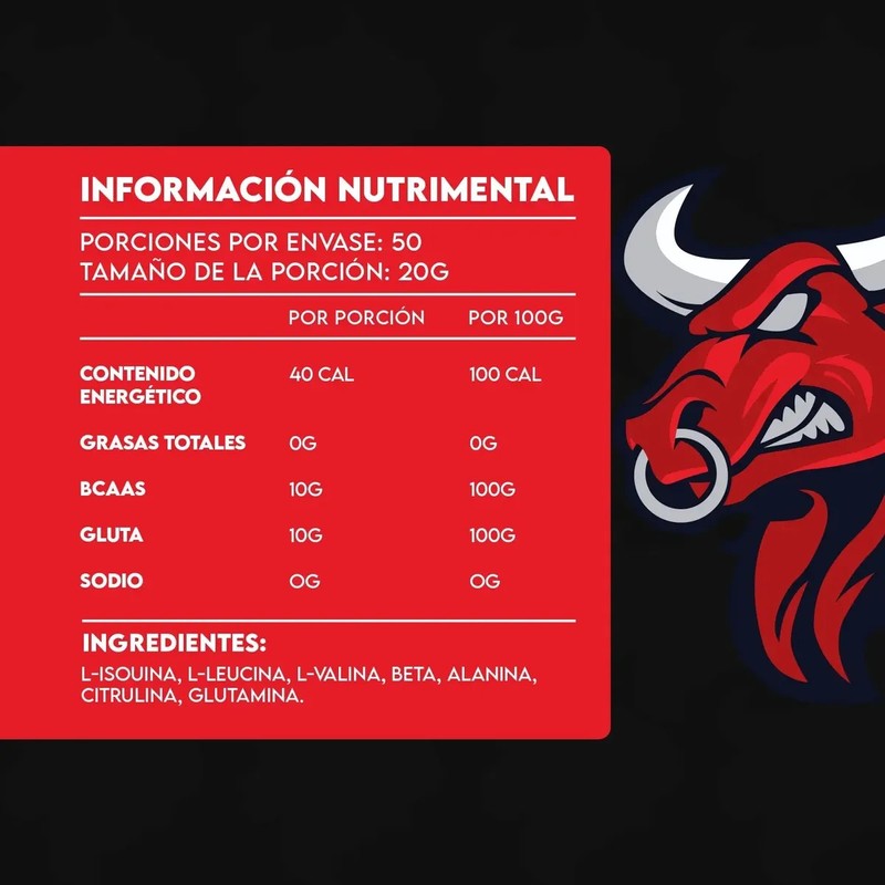 Aminoácidos Bcaas Glutamina Bull Protein Varios Sabores