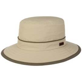 Stetson Kettering Outdoor Hat Women/Men | Floppy Fishing Weatherproof with Piping Summer-Winter | XL (60-61 cm) Beige