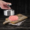 Totority 1pc Multi Function Stainless Steel Burger Press Mold Patty