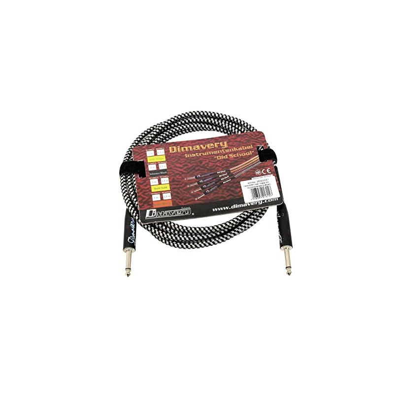 DIMAVERY Instrument Cable, 3 m, Black/Sil