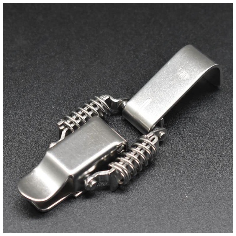 2/4 PCS Cabinet Lock Box Hasp Case ，Integrated Stainless Steel