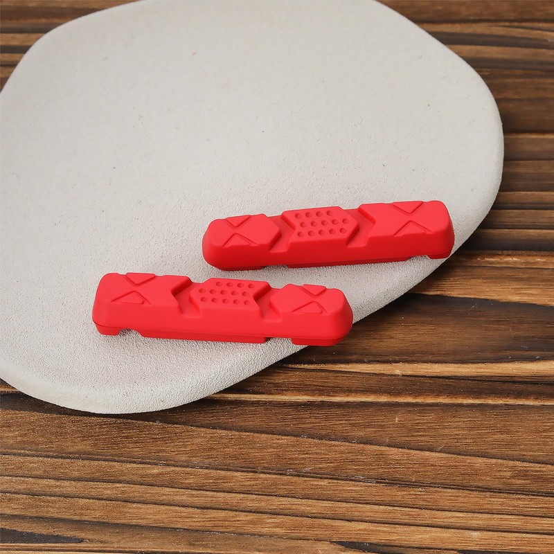 Micro Traders 4pcs Bike Brake Pad Inserts Rubber Pad Compatible