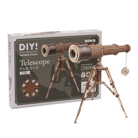 Tsukurundo ® Robotime 3D Wooden Puzzle Ornament Series (Telescope)