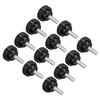 CoCud Knurling Clamp Knob M5x16mm Male Thread 21mm Head Thermoset