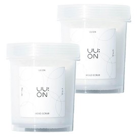 Yuyuon UU:ON Head Scrub, Made in Japan, Set of 2, White Tea Scent, Moisturizing, “Scalp Smell, Sticky, Dirt”, Thick Foam, Scalp Pores, Cleansing, Scalp Massage, Hyaluronic Acid, CICA Niacinamide