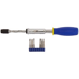 Eazy Power Eazypower 81966 9.5-Inch-12-Inch Push Pull Click Click Screwdriver/Drill Kit 1/4-Inch Hex with One-Inch Insert Bits