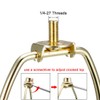 Sourcing Map Heavy Duty Harp Holder 6 Inch Brass Table