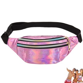 Bum Bag Metallic Waist Bag Fashionable, purple, NO