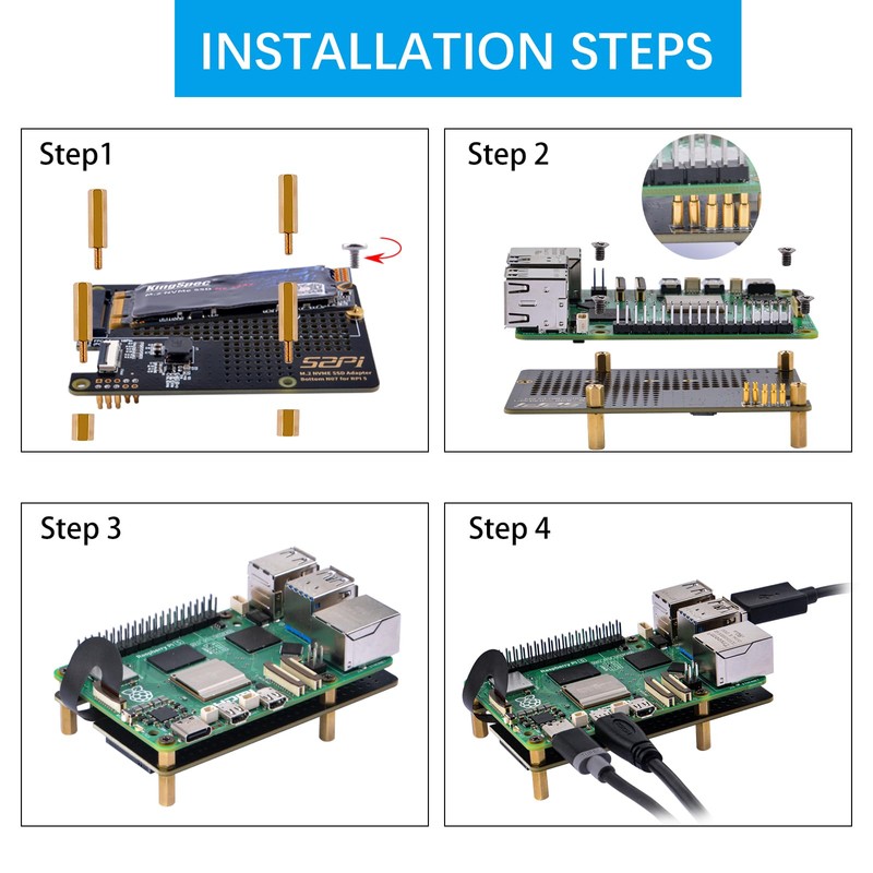 GeeekPi N07 PCIe M.2 M-Key NVMe SSD PCIe Peripheral Board