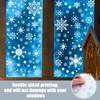 8 Sheets Christmas Snowflake Window Clings Stickers for Glass, Double