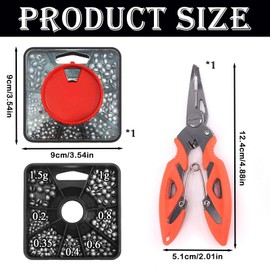 180 Pcs split shot fishing weights