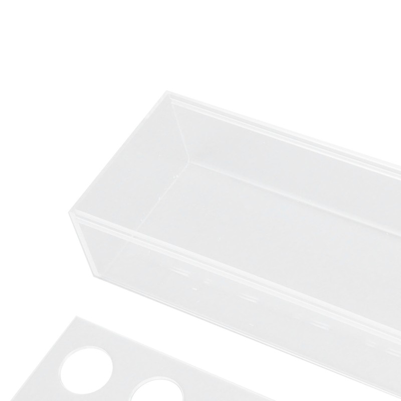Clear Acrylic Vase Rectangular Elegant Centerpiece Flower Vase for Home
