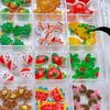 12 Grid Christmas Nail Charms 3D Nail Art Craft Resin