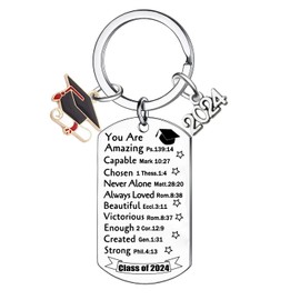2024 Graduation Keyring Graduation Gifts for Christian Graduation Gifts for Women Men Graduation Deco Keyring Gifts