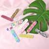 20 Pieces Colorful Mini Nail Files Double Sided Nail Buffer