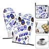 Sorority Paraphernalia Zeta Oven Mitts - 3-Piece Kitchen Accessory Set,