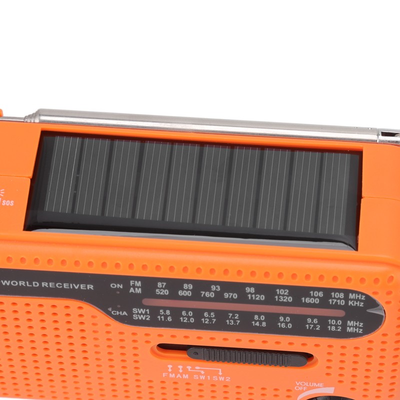 Hand Crank Radio AM FM SW1 SW2 Solar Emergency Weather