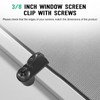 12 Pack 3/8 Inch Screen Clip, Window Screen Clip with
