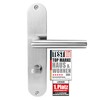 lockzz Door Handle Set Nuremberg Stainless Steel Matt Brushed -