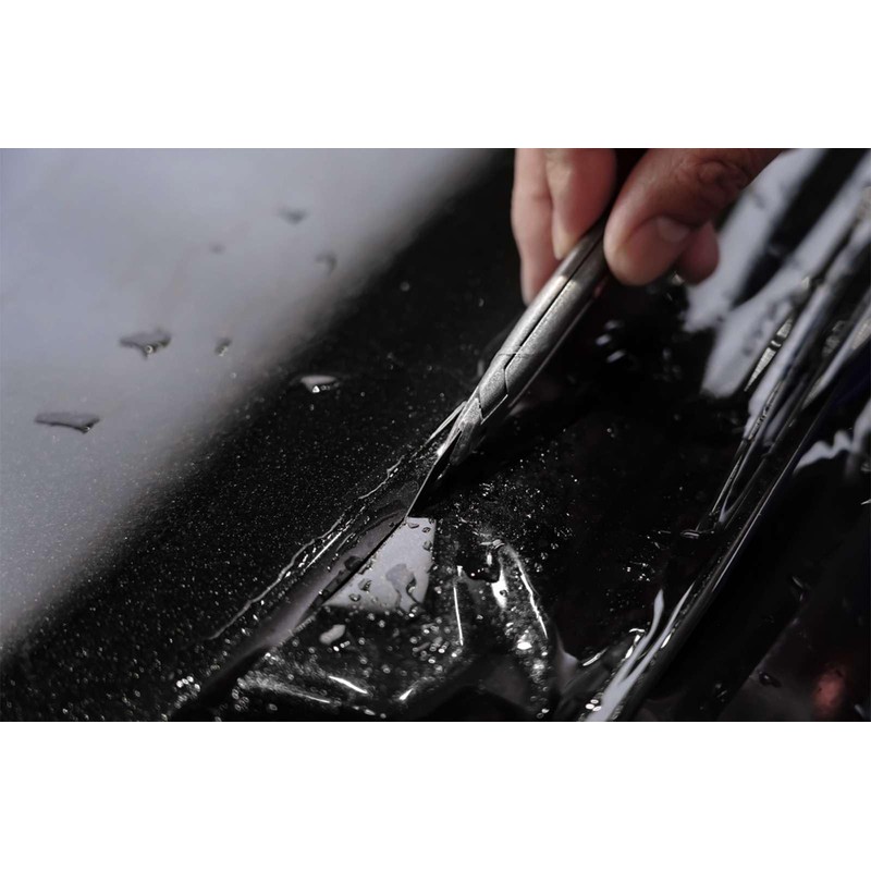 2pcs 4"x8" (10cmx20cm) Sample PPF Paint Protection Film Gloss Black
