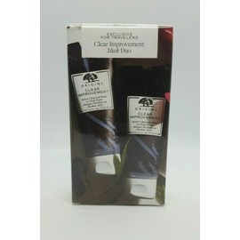 Origins Exclusive For Travelers Clear Improvement Mask Duo Set 3.4oz each NIB