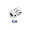 uxcell 4 Pcs 8mm to 8mm Aluminum Alloy Shaft Coupling