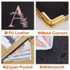 FIODAY Server Books Alphabet Waitress Book Cute Waiter Book Zipper