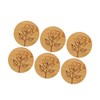 6Pcs Jar Wood Lid Set Easy to Clean Storage Jar