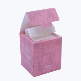 Whistle Wellness™ Disposable Face Towel - 8"×8" Soft Biobased Super Absorbent Face Towels - Dry Face Wipes for Sensitive Skin - Makeup Remover Face Wipes - Resealable Box - 50 Count (1 Pack)