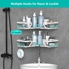 Kegii Shower Caddy Corner with Soap Holder, Shower Storage No
