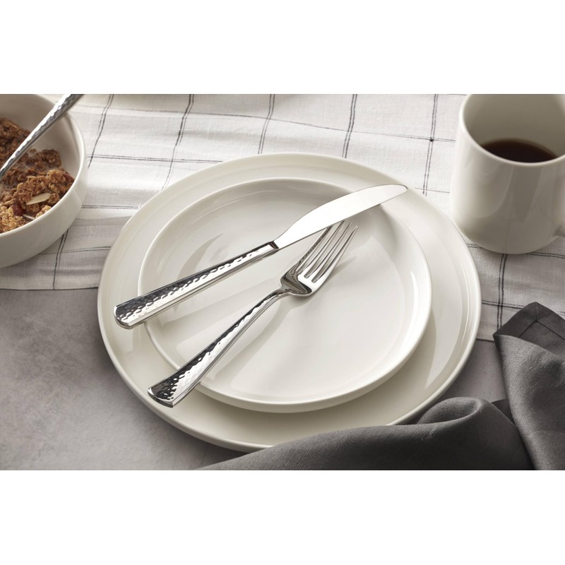 Oneida Etta Piece Everyday Flatware Set, 20 Count, Metallic