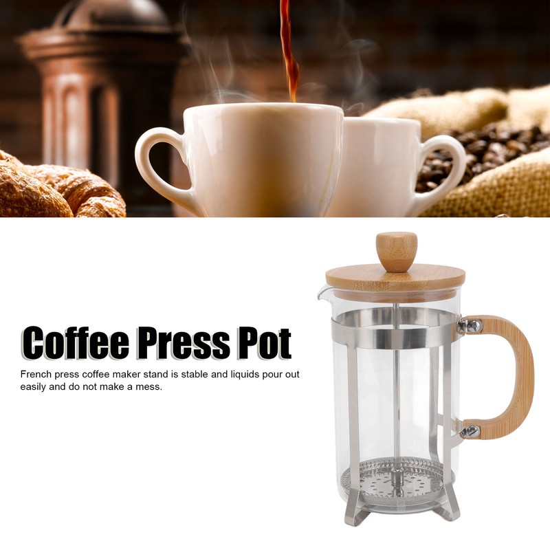 French Press Coffee Maker Hand Pressed French Press Pot for