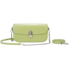 LA FESTIN Split Leather Crossbody Purses For Women With Dual Straps - Trendy Women's Shoulder Handbags Designer Satchel Bags For Women For Every Occasion - Green