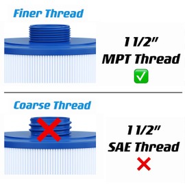 Cryspool® 06011 Filter Compatible with 6CH-47, FC-0315, PTL47W-P4, 373043 Hot Tub Filter, 47 Sq. Ft Spa Filter Cartridge, 2 Pack