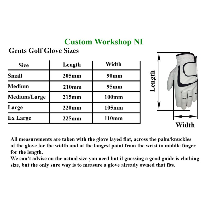 Custom Workshop Full Cabretta Leather Golf Glove, Professional Golf Glove