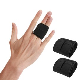 ZFRITP 2 Stück Fingerschiene Kleiner Finger,Nylon Fingerschiene Mittelfinger,Fingerbandage Fingerschutz,Elastische Fingerbandage für Fingerschutz Gebrochene Verstauchte,Doppelte Fixierung.
