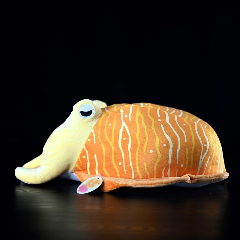 BEEPEACH 16.5inch Super Soft Plush Cuttlefish Pillow Doll Simulation Inkfish