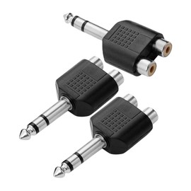 FUNOMOCYA 3pcs to Adapter Audio Speaker y Splitter for Subwoofer and Speaker Easy to Use Audio Signal Converter for Home Theater Recording Studio and Live Performance