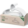 15" Compact Slim & Slimlink Interlocking Clothes Hangers, Space-Saving Lightweight