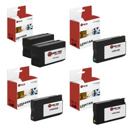 Laser Tek Services Compatible High Yield Ink Cartridge Replacement for HP 952XL Works with HP OfficeJet 7740 8702 8715, OfficeJet Pro 7740 8210 Printers (Black, Cyan, Magenta, Yellow, 5 Pack)