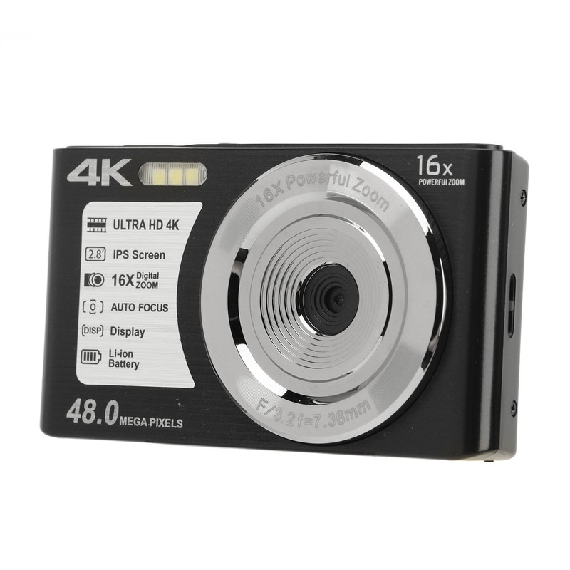 4K Digital Camera 48MP 2.8 Inch 16X Digital Zoom Portable