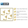 SISI UK Brass Curtain Tieback Hooks (Pack of 4) -