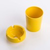 LST 5x Ashtray Storm Ashtray Smokeless Drink Holder Yellow Plastic