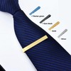 Roctee 4pcs Skinny Tie Clips for Men 1.69 Inch, Tie
