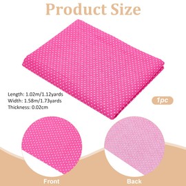 FINGERINSPIRE Mini Fabric Bundle with Polka Dot Fat Quarters for Quilting, 102 x 158 cm, Hot Pink Cotton Patchwork Fabric for Sewing and Crafts, Handmade Craft Supplies, Clothing Accessories